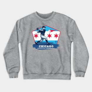 USA - American BASEBALL - Chicago - Baseball - Chicago baseball Crewneck Sweatshirt